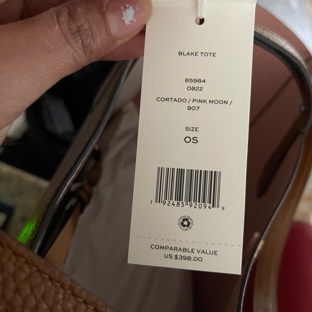 New Tory Burch large Blake tote & clutch park color - Picture 9 of 11